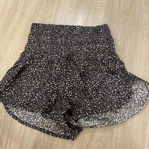 Black and White Free People Movement Women's Shorts